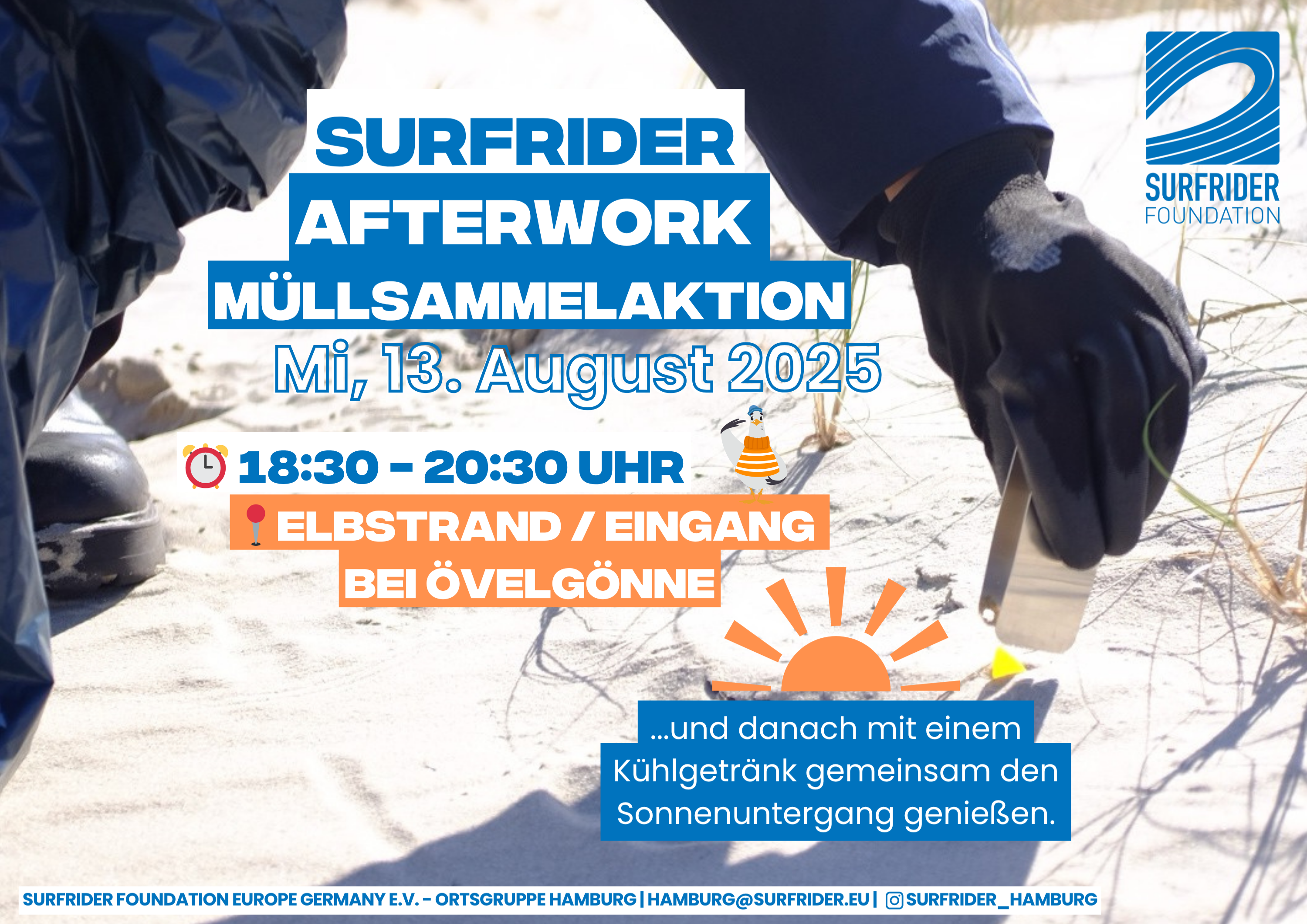 Afterwork Müllsammelaktion @ Elbstrand