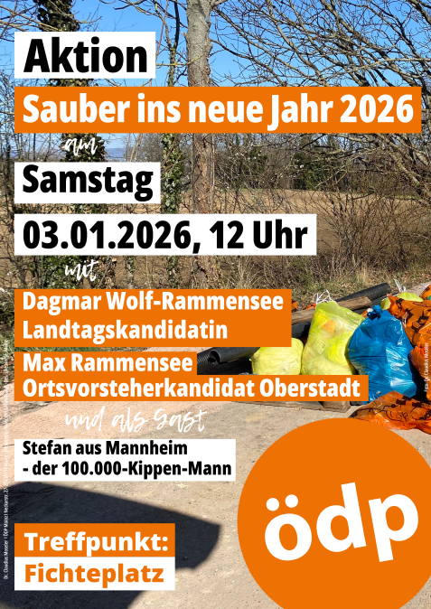 ÖDP-Mainz Sauber ins neue Jahr 2026