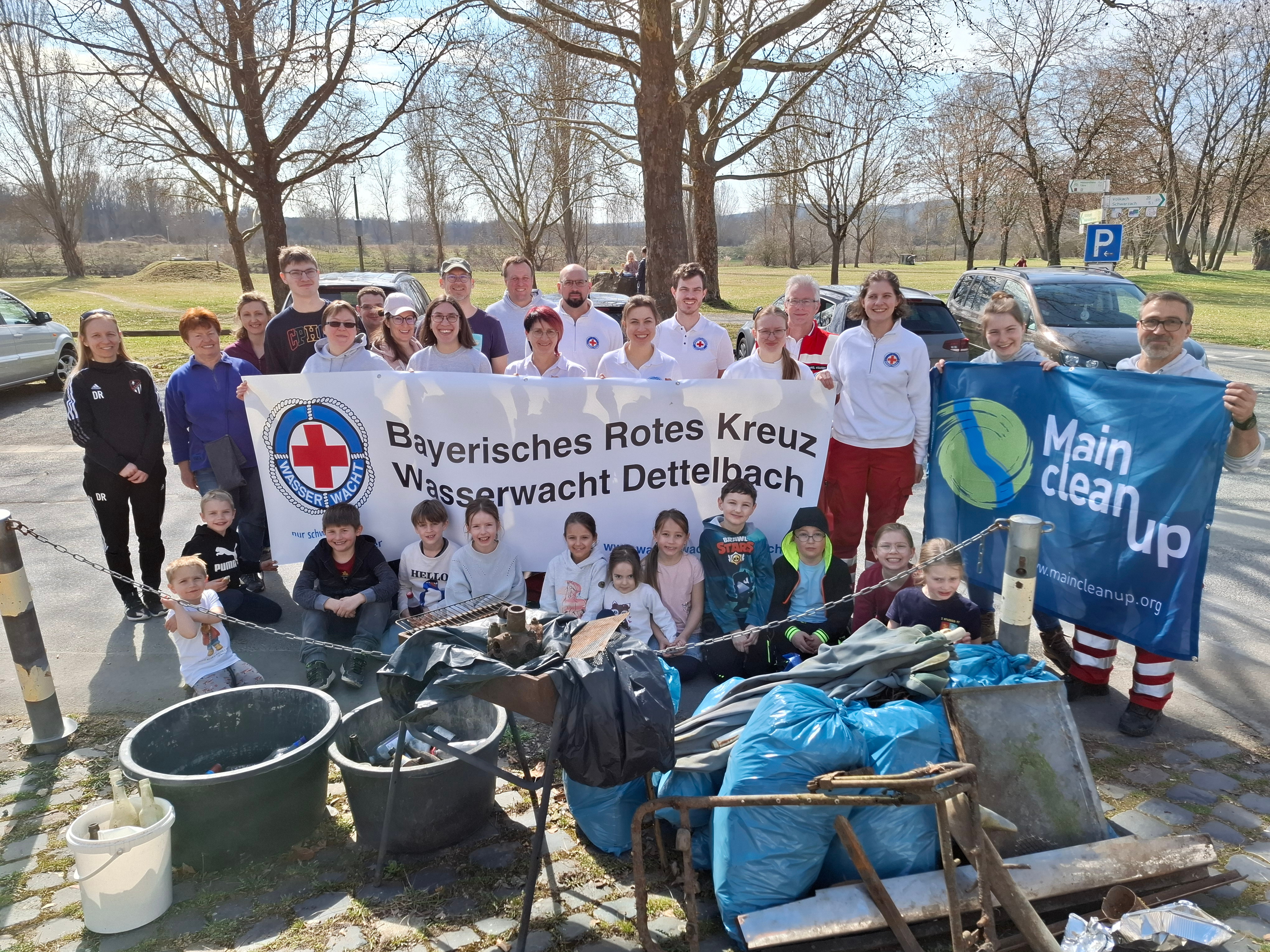 MainCleanUp mit Wasserwacht Dettelbach