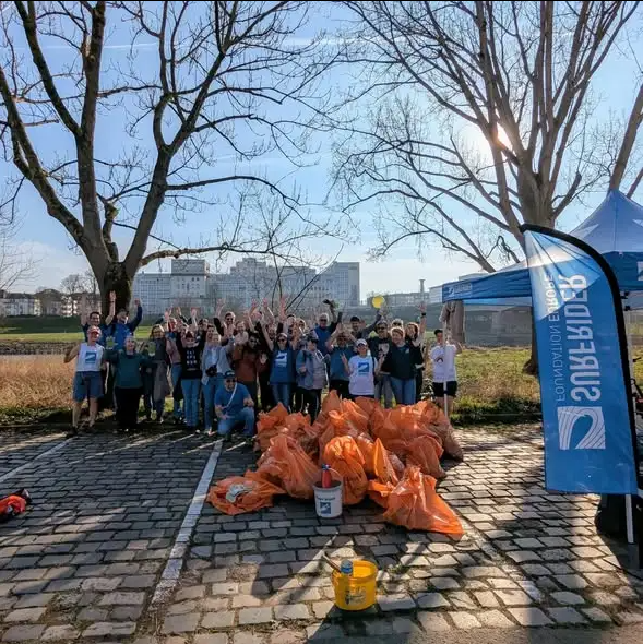 Surfrider Baden-Pfalz, Neckar-Cleanup am Uni Klinikum Mannheim