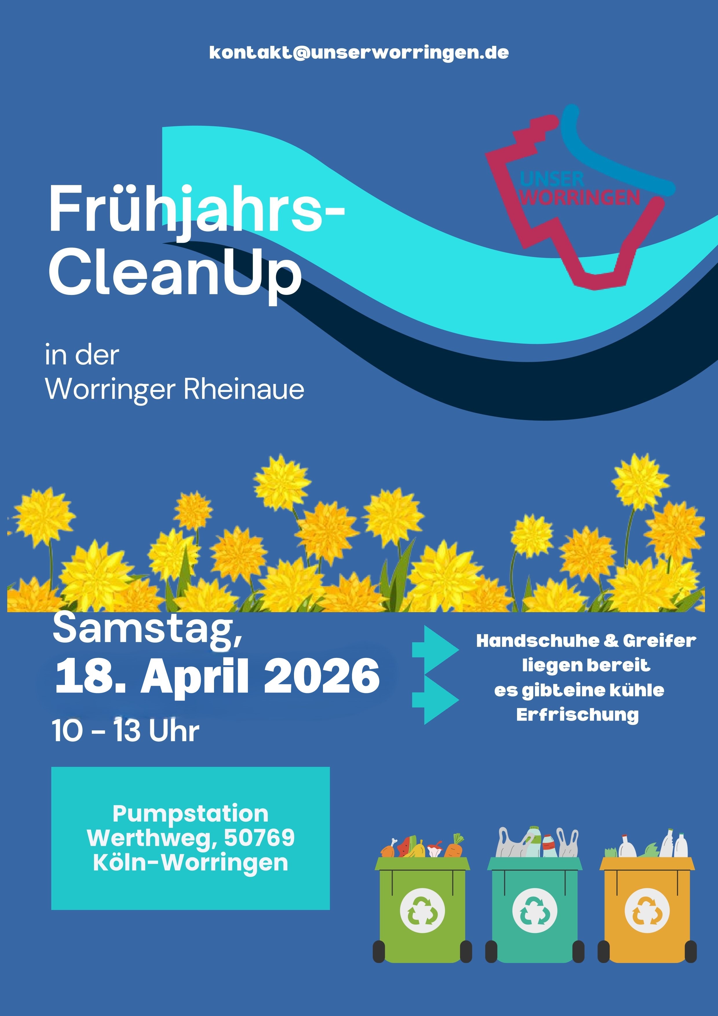 FrühjahrsCleanUp - Rheinaue Worringen