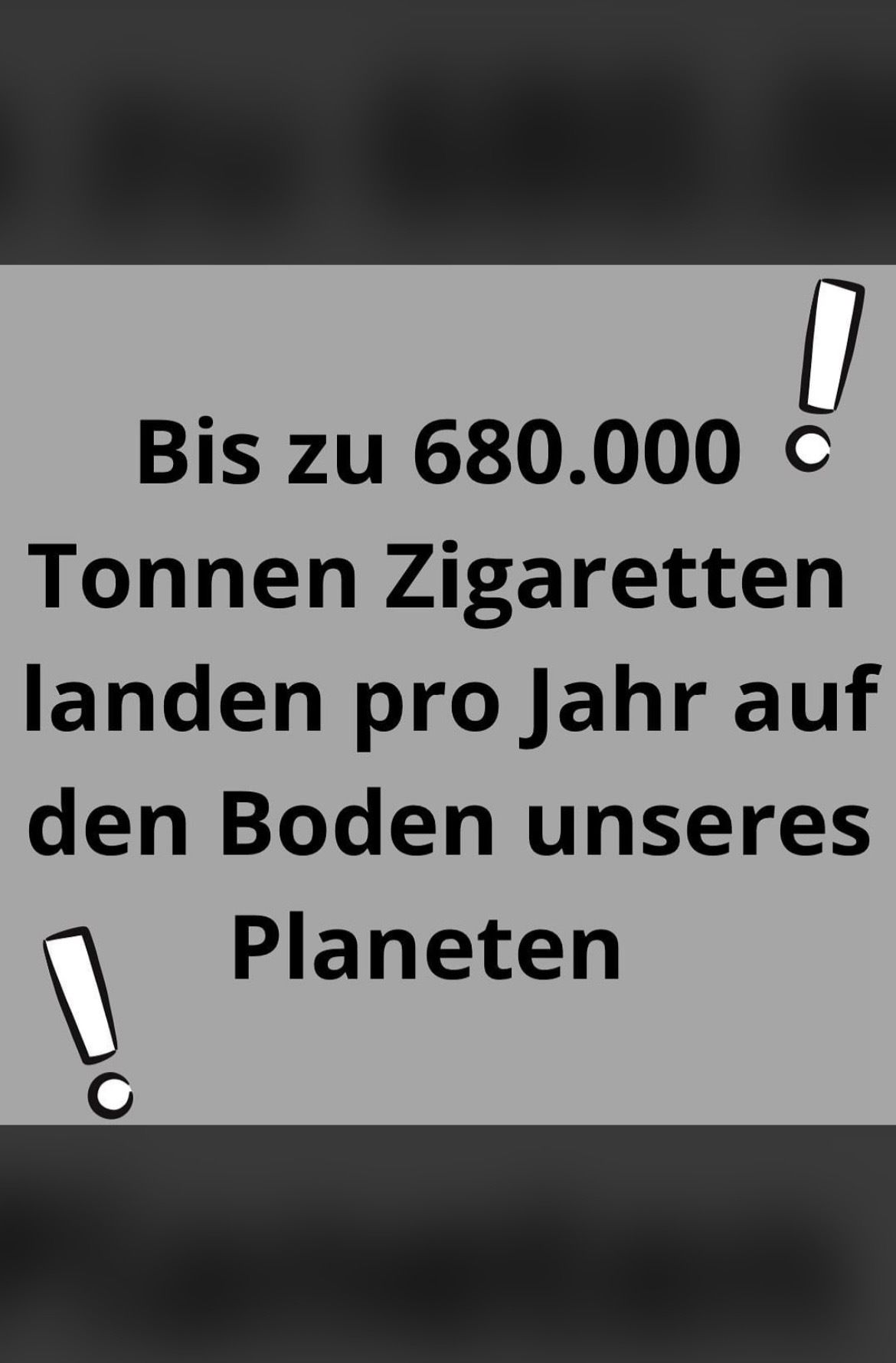 Stoppt die Kippenflut