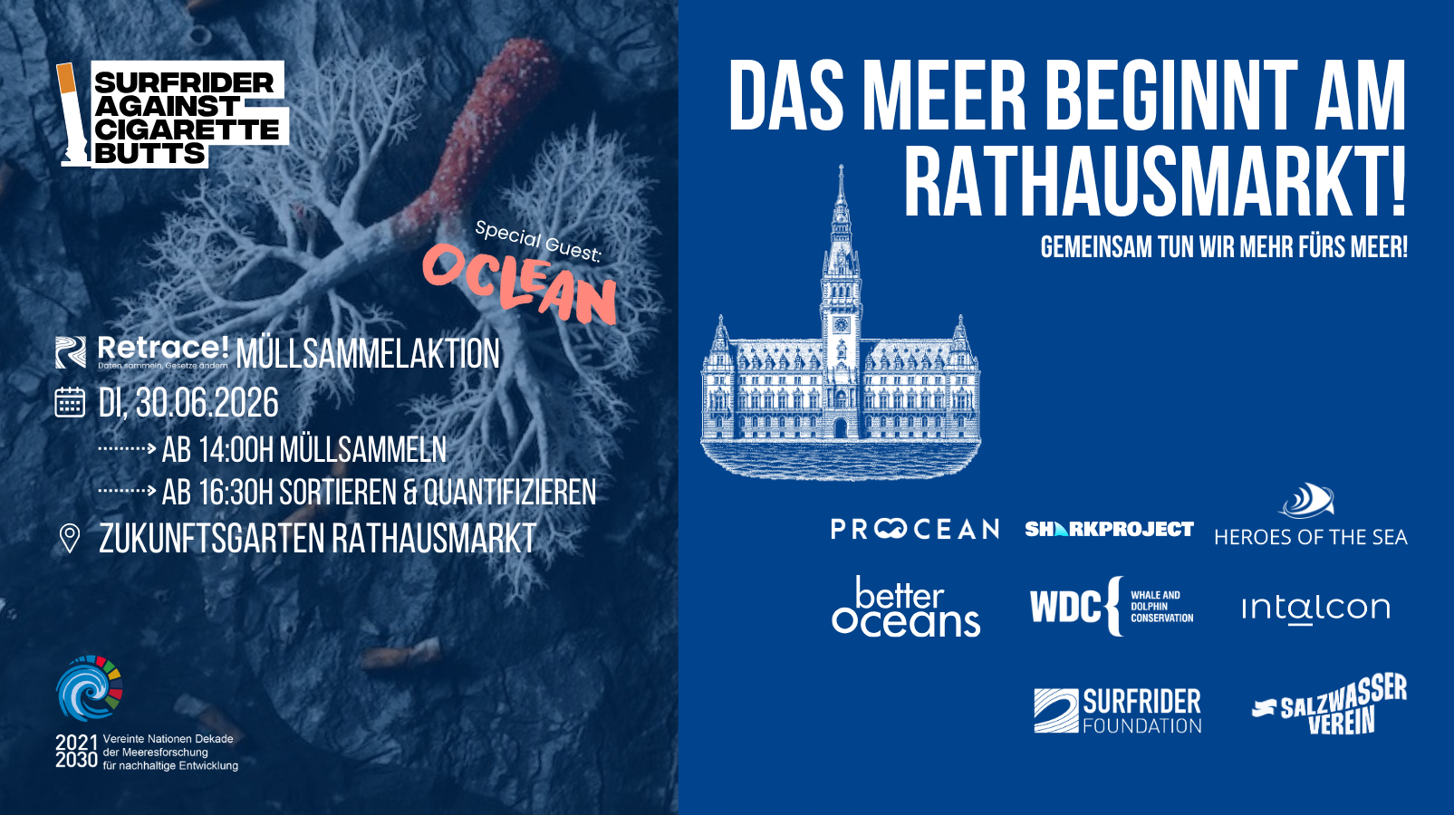 Retrace! Müllsammelaktion beim Zukunftsgarten Rathausplatz