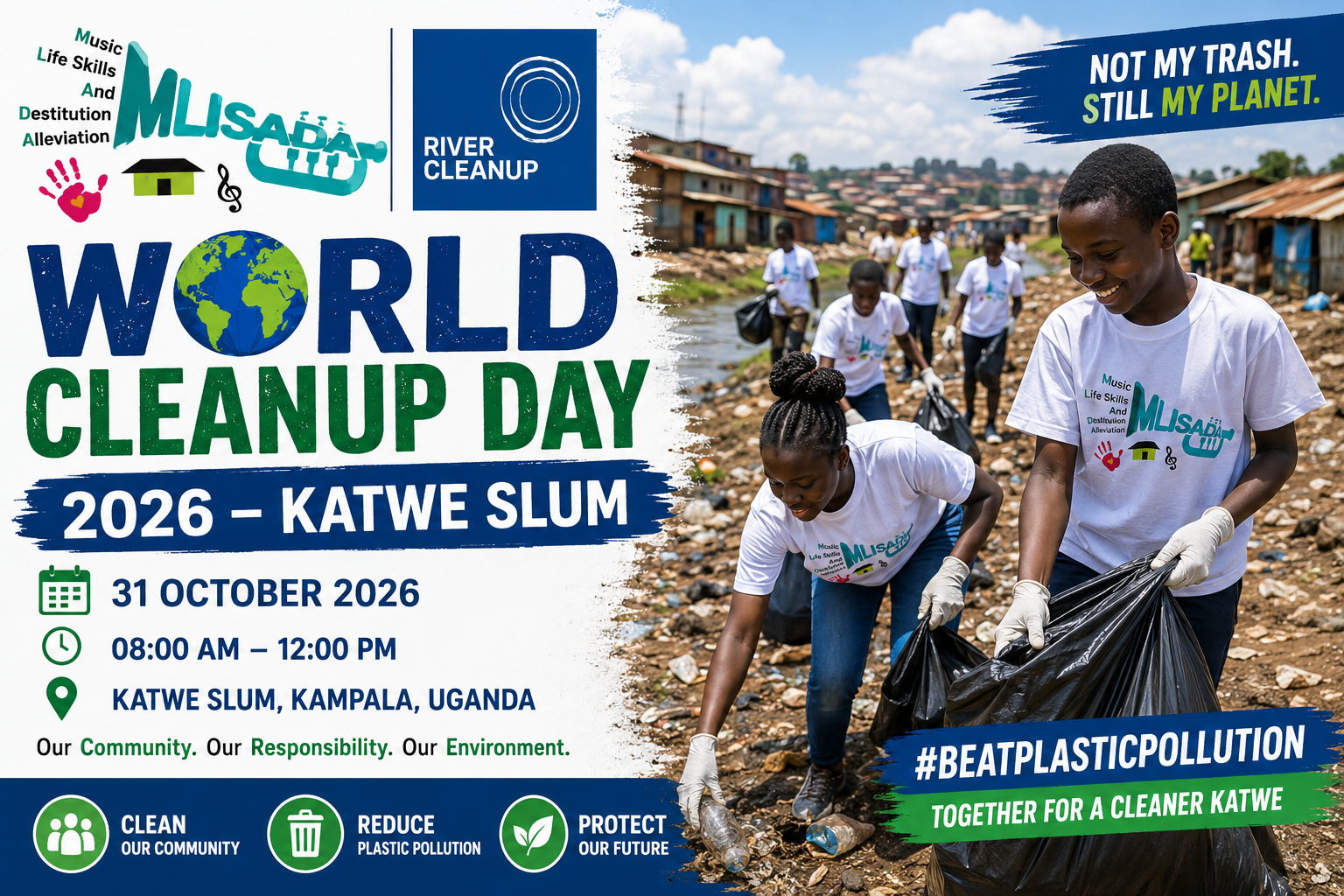 M-LISADA World Cleanup Day 2026 – Katwe Slum