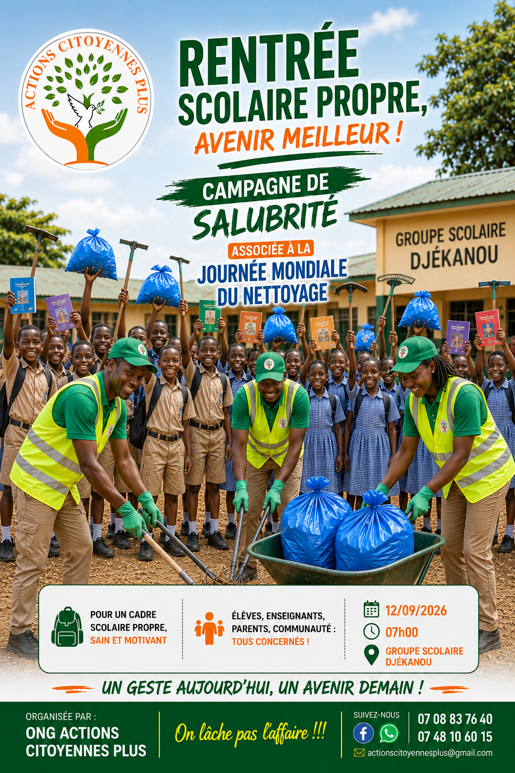 Djékanou Primary school Cleanup