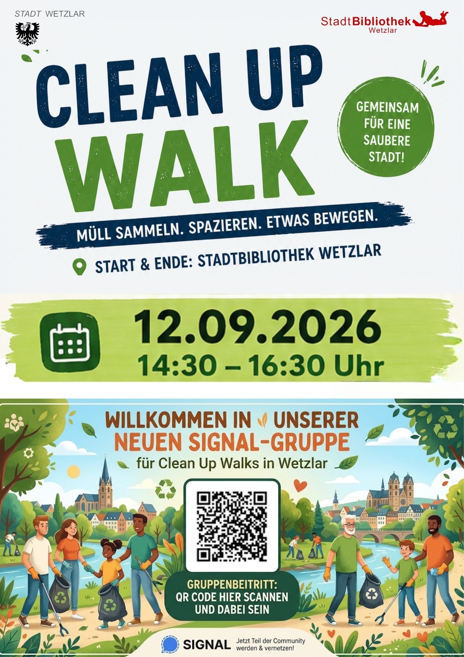 Stadtbibliothek Clean Up Walk