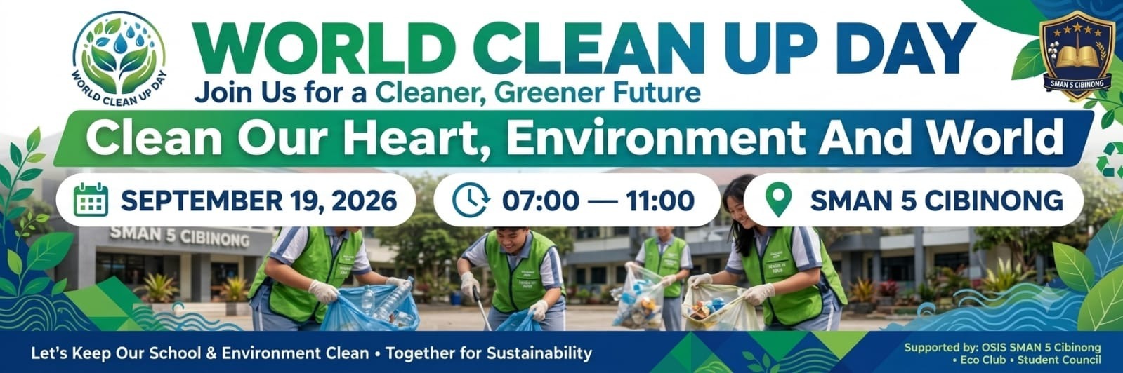 " Clean our Heart, Environment anda World "