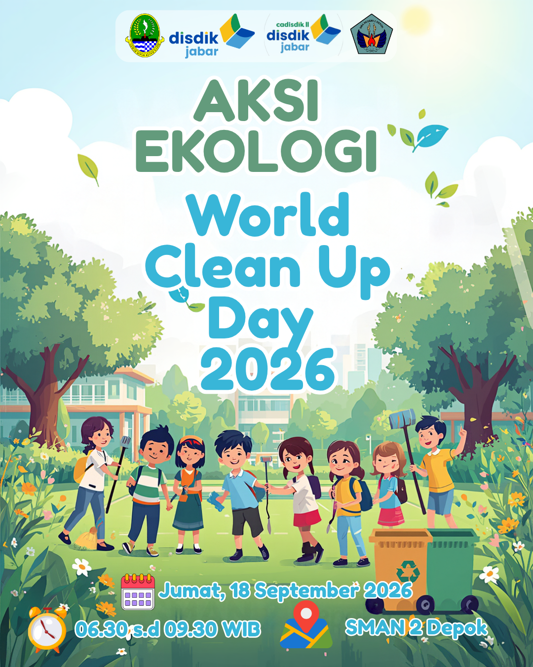World Cleanup Day 2026 SMAN 2 Kota Depok