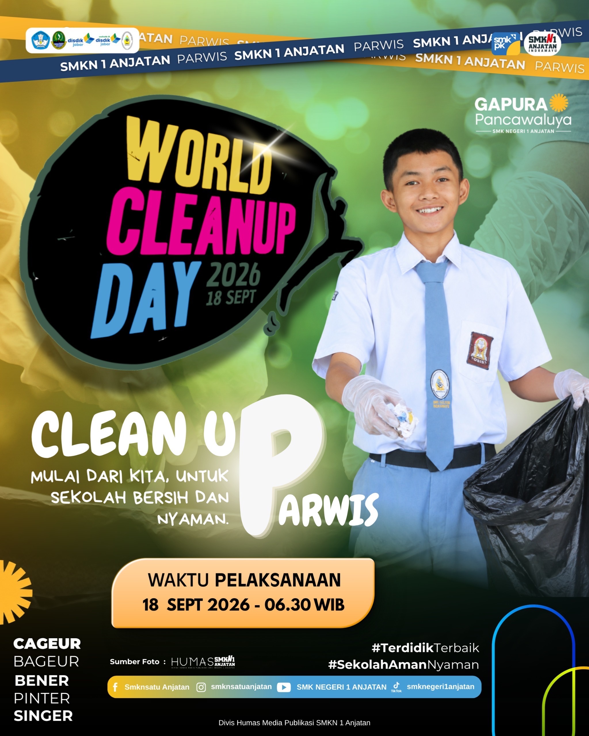World Cleanup Day 2026 SMKN 1 Anjatan